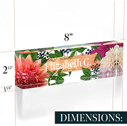 Desk Name Plate Personalized, Custom Name Plates 2½/x8 Inches, Thick Crystal-Clear Acrylic, Gift Box, Office Desk Decor. USA Made by ACRYLUXE (Haute) - Image 7
