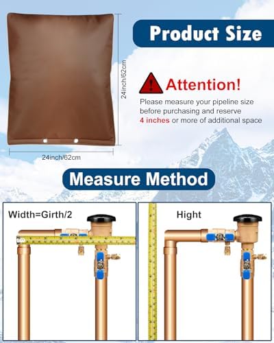 24"X24" 5 Layers Outdoor Pressure Vacuum Breaker Cover, Backflow Preventer Insulation for Winter Freeze Protection, Well Pump, Sprinkler Valve, Faucet - Image 2