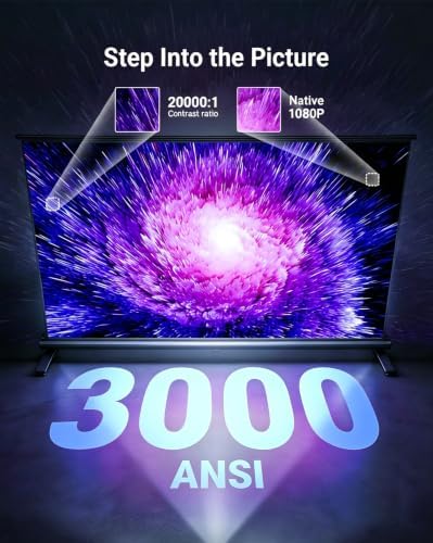 [Bundled with Google TV Stick] Smart Projector with WiFi and Bluetooth - Image 2
