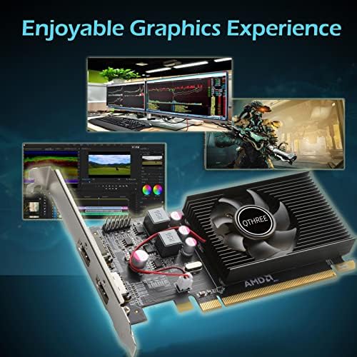 QTHREE Radeon HD 6570 1GB GDDR3 Low Profile Video Graphics Card,2X HDMI - Image 4