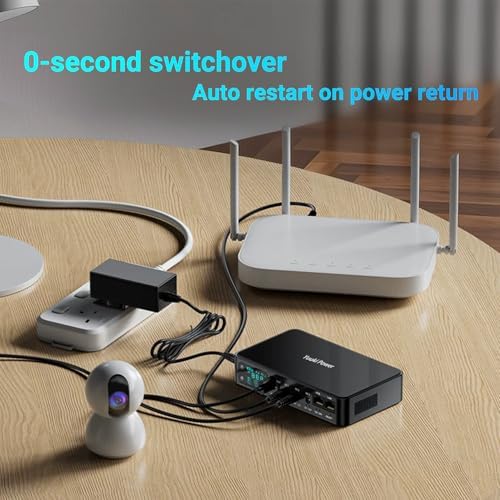 Battery Backup for Router CCTV 18000mAh(56Wh) 12V⎓2A DC UPS 9V⎓2A, Mini UPS USB 5V/3.6A - Image 2