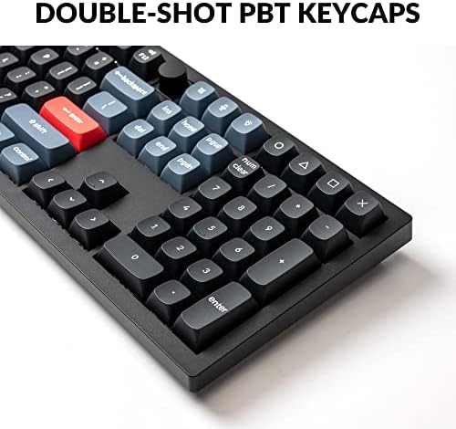 Keychron V6 Wired Custom Mechanical Keyboard Knob Version, Full-size QMK/VIA Programmable Macro with Hot-swappable Keychron K Pro Brown Switch Compatible with Mac Windows Linux Black (Non-Transparent) - Image 5