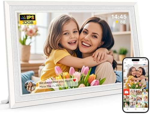 Frameo 10.1" WiFi Digital Picture Frame, Electronic Photo Frames - 32GB by BrightandPowerYourLife