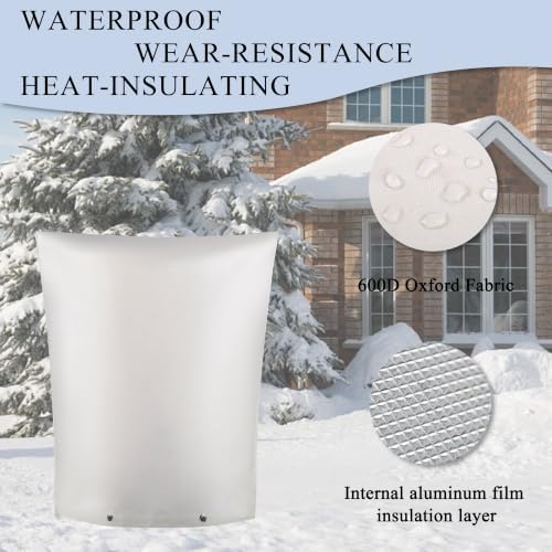 16"Wx20"H Backflow Preventer Insulation Cover, Sprinkler Covers for Outside - Image 3