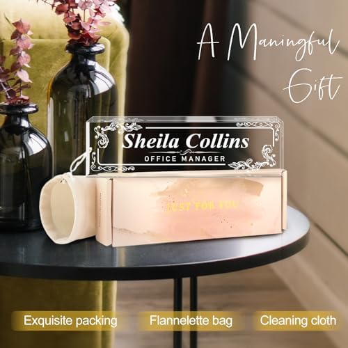 Custom Name Plate for Desk, Employee Appreciation Gifts, Office Decor - Image 2
