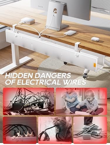 Under Desk Cable Management Tray, Mesh Fabric - Excellent Heat Dissipation - Image 6