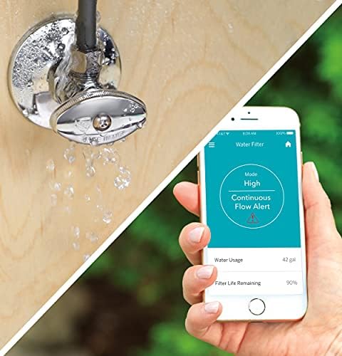 GE Smart Whole House Leak Detection Water Filtration System | Reduces Sediment, Rust & More | Install Kit Included | Filter Not Included | Replace Filter (FTHPM, FTHTM, FTHLM) Every 3 Months | GXWH70M - Image 4