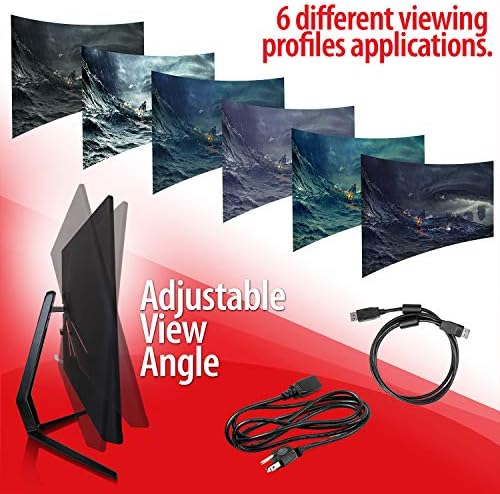 Deco Gear 35" Curved Ultrawide E-LED WQHD Gaming Monitor, 21:9 Aspect Ratio, Immersive 3440x1440 Resolution, 100Hz Refresh Rate, 3000:1 Contrast Ratio (DGVIEW201) - Image 3