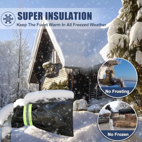 4Pack Outdoor Faucet Covers for Winter Freeze Protection - Image 2