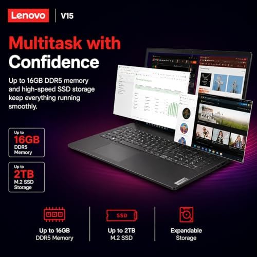 Lenovo New 15.6" FHD Business Laptop(2026-2027 Premium Edition), Intel Powerful Processor, 8GB DDR5, 256GB PCIe, Ultra Slim Design, Wi-Fi 6, 14.5-Hour Battery Life, Windows 11 Pro with MS 365 for Web - Image 5