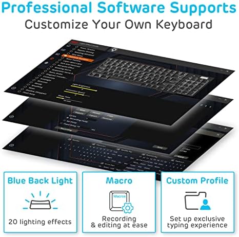 RK ROYAL KLUDGE RK96 Wireless Mechanical Keyboard with Magnetic Wrist Rest - Image 6
