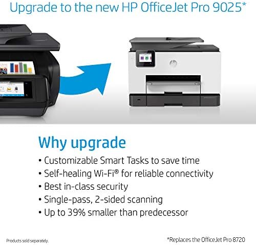 HP OfficeJet Pro 8720 All-in-One Wireless Printer, Instant Ink or Amazon Dash Replenishment Ready - Black (M9L74A) - Image 2