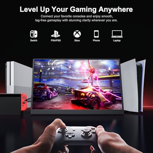 Anyuse 14" FHD USB-C HDMI HDR Portable Monitor - Image 4