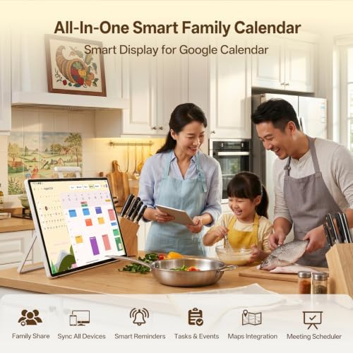 JAV 25" Portable Smart Digital Calendar with Camera, No Subscription - Image 4