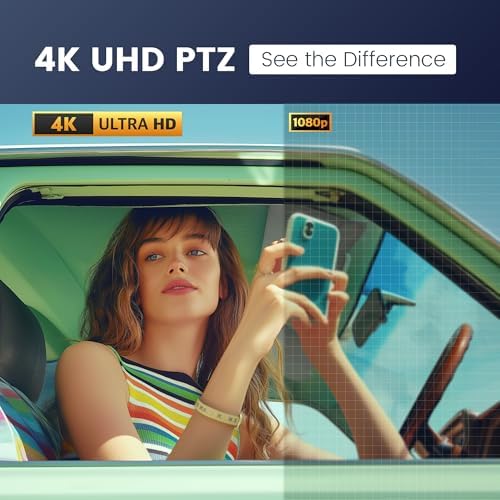 TONGVEO 4K Conference Room PTZ Camera AI-Tracking & Gesture Control USB 3.0 - Image 3