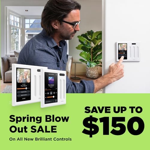 Brilliant Smart Home Control (2-Switch Panel) — Alexa Built-In & Compatible with Ring, Sonos, Hue, Google Nest, Wemo, SmartThings, Apple HomeKit — In-Wall Touchscreen Control for Lights, Music, & More - Image 2