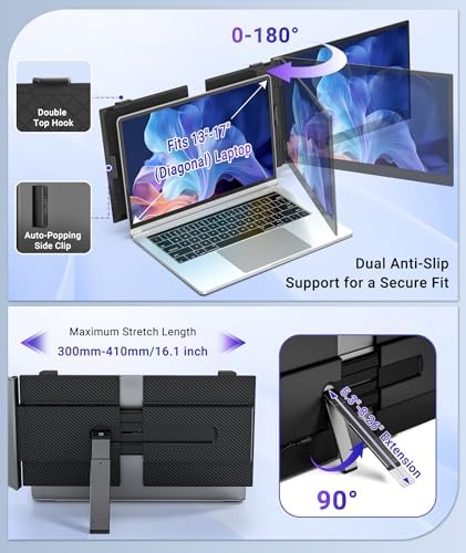 14" FHD 1080P Laptop Screen Extender, Portable Monitor for Laptop - Image 6