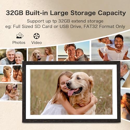 Digital Picture Frame, Frameo 15.6 Inch WiFi Digital Frame Large Display - Image 3
