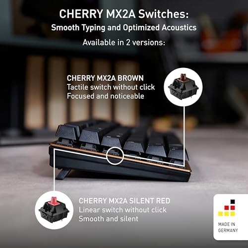 Cherry KC 200 MX Wired Mechanical Office Keyboard MX2A Silent RED Switches - Image 2