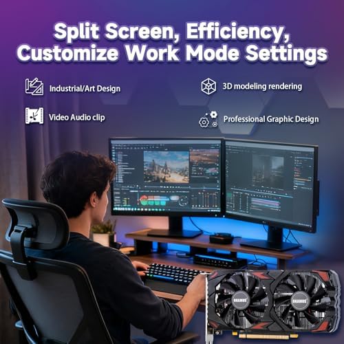 RX 590 8GB 2304SP Gaming Graphics Card GDDR5, 256bit PCIe 3.0 x16,8-Pin Input DirectX 12 GPU for Gaming PC, DPx2+HDMI Output, 1080P Display, Dual Fan Cooling with Low Noise and Quiet Work - Image 6