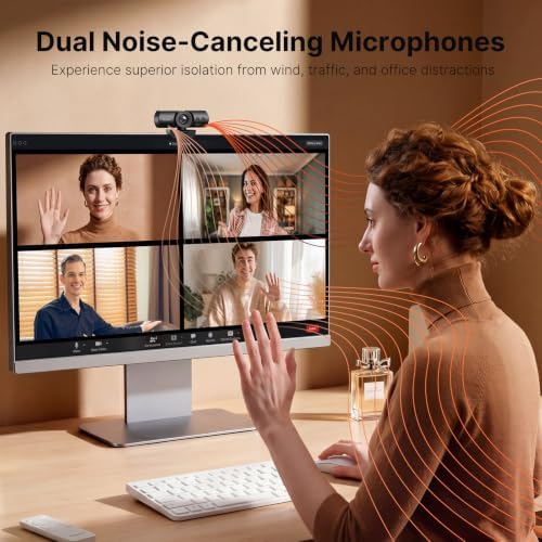 NexiGo HelloCam Ultra, 4K Webcam with Windows Hello Facial Recognition, Auto Electronic Shutter, 1080p 60fps, 9-Step Digital Zoom, Stereo Mics, Ultra HD Web Cam for Zoom/Teams/Streaming/Video Calls - Image 7