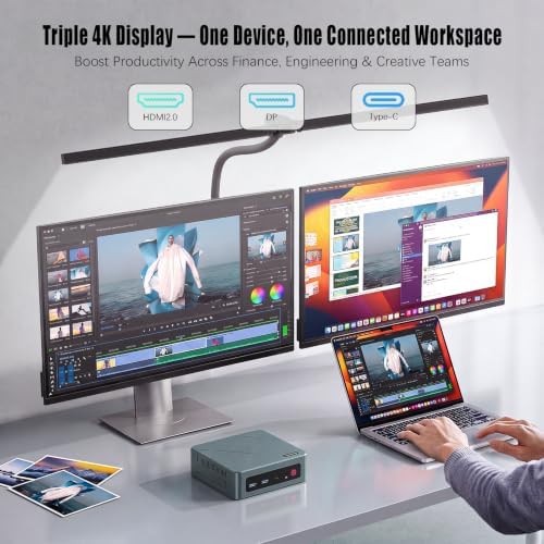 Mini PC, Mini Computers for Home Office Business, Portable Office PC - Image 6