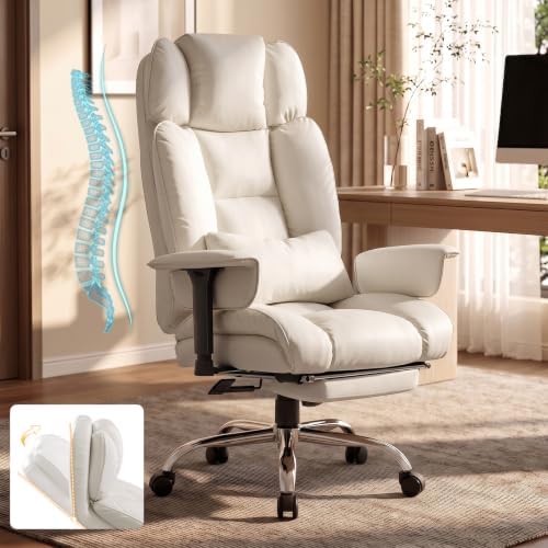 SEDETA Executive Home Office Chairs with Footrest,PU Leather Computer Chair by SEDETA