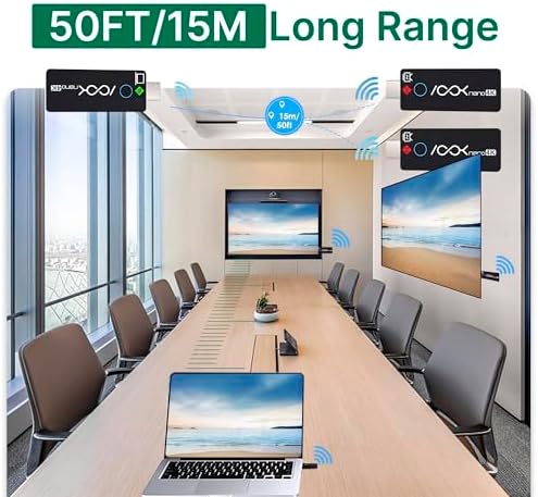 Wireless HDMI Transmitter 2 Receivers 4K Ask Nano Wireless Presentation Kit - Image 3