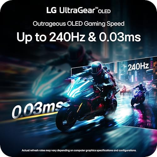 LG 45GX900A-B 45-Inch Ultragear WQHD (3440 x 1440) OLED Curved Gaming Monitor, 240Hz, 0.03ms, NVIDIA G-Sync, VESA DisplayHDR True Black 400, HDMI 2.1, DisplayPort, USB Type-C PD 65W - Image 4