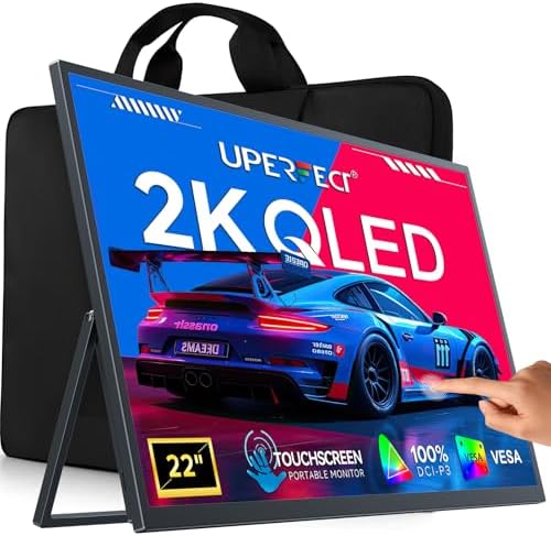 UPERFECT 22" 2K Touchscreen Portable Monitor, 100% DCI-P3 Gaming Monitor by UPERFECT