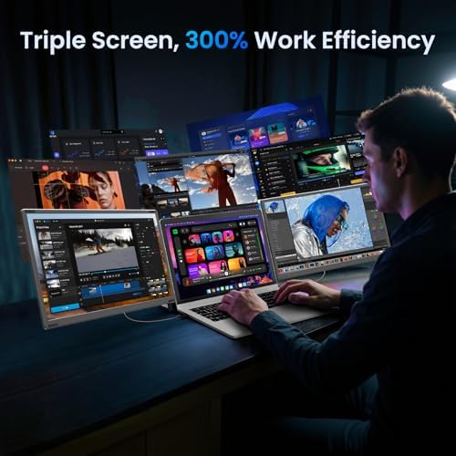 15.6" Laptop Screen Extender, 1080P FHD Detachable Laptop Monitor Extender - Image 7