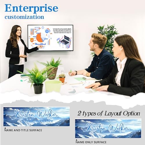 Custom Office Name Plate for Desk - Desk Name Plate Personalized Gifts for Coworkers, Boss, Employees, Teacher, Nurse - Office Desk Decor for Women Men - Employee Appreciation Gifts (Mountain Peak) - Image 3