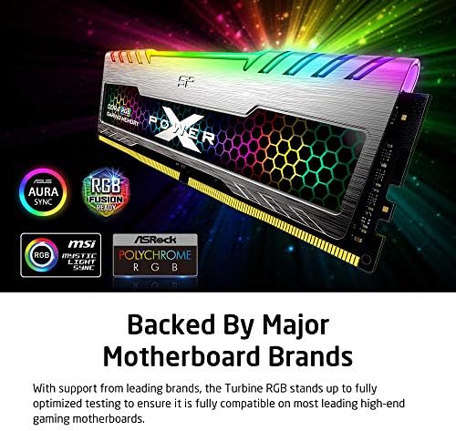 SP Silicon Power 32GB (2x16GB) XPOWER RGB Turbine Gaming DDR4 3200MHz (PC4 25600) 288-pin CL16 1.35V UDIMM Desktop Memory Module SP032GXLZU320BDB - Image 4