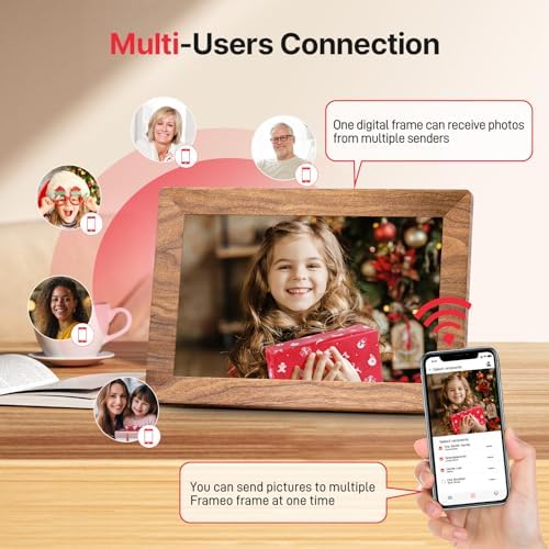 Frameo 10.1" WiFi Digital Picture Frame, Electronic Photo Frames - 32GB - Image 5