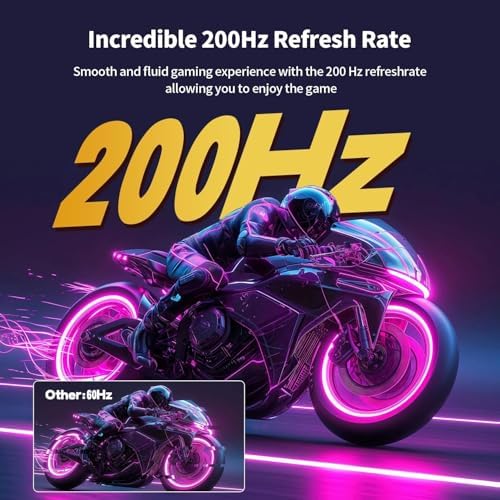 ZZA 24" Curved Gaming Monitor,FHD 1080p 200Hz,1ms MPRT, AMD FreeSync,VA 2800R,HDMI 2.0 & DisplayPort 1.4, VESA Mount, Frameless, Eye Care, for Home Office, Dorm &Gaming &Dual Screen Setup,PS5,Xbox - Image 4