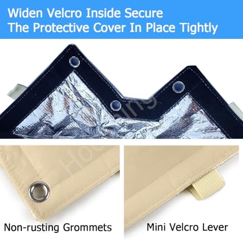 Hooshing Backflow Preventer Cover Pressure Vacuum Breaker Protection Pouch Winter Water Well Pump Sprinkler Valve Cover Insulated Protects from Severe Snow and Intense Sun - Image 3