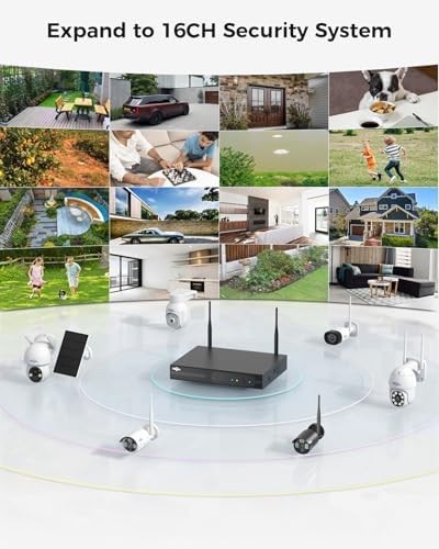Hiseeu Wireless Security Camera System, Plug-in Home Security Camera - Image 4