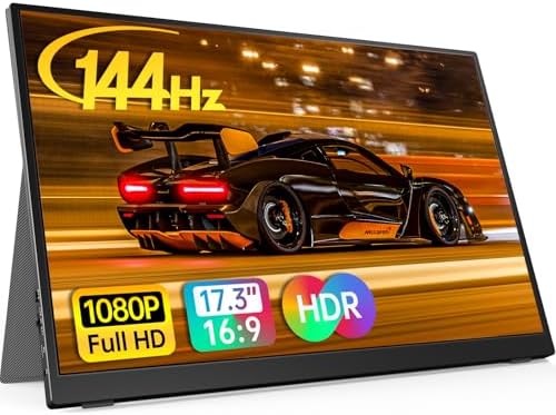 Anyuse 17.3" FHD 144Hz IPS USB-C HDMI Portable Monitor by Anyuse