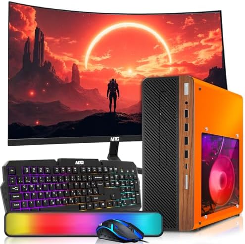 HP Half Dark DesktopPC Phoenix AMD Ryzen 3 Pro, 16GB RAM, 512GB SSD Win 11 by Amazon+Renewed