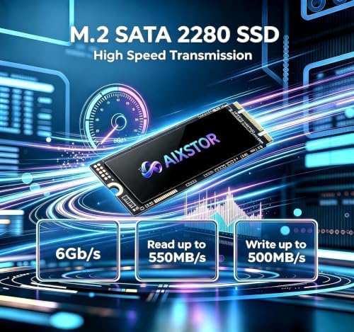 SSD 512GB M.2 2280 SATA III, Internal Solid State Drive 6Gb/s,B+M Key - Image 2