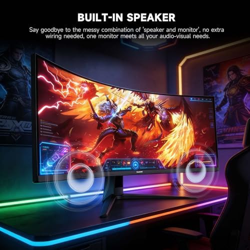 Gawfolk 45 inch Ultra-Wide Curved Gaming 240Hz PC Monitor, DQHD Screen - Image 6