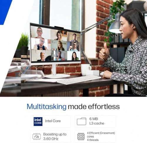 HP 24“ FHD OmniStudio All-in-One Desktop, 16GB DDR5 RAM, 512GB External and 128GB SSD, Intel Quad-Cores, WiFi6, Keyboard & Mouse, Windows 11, Built for Home. Ready for Everyone. - Image 3