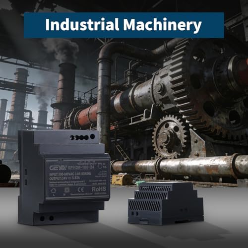 Ultra Slim Step-Shape 4SU DIN Rail Power Supply, 24V 3.83A 92W GPHDR-100-24 for Industrial Automation, Communication Base Stations, Data Centers and Medical Equipment - Image 5
