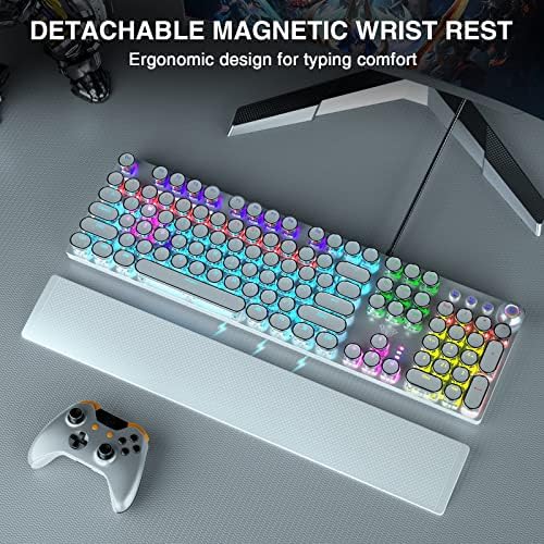 AULA F2088 Typewriter Style Mechanical Gaming Keyboard Wired, 104 Keys - Image 2