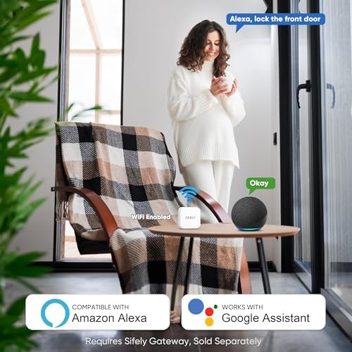Fingerprint Smart Door Lock with Handle & Keypad – No More Lost Keys, Keyless Entry & Remote Access for Home, Kids, Airbnb & Rental Property, DIY Install, Alexa & Google Compatible - Image 5