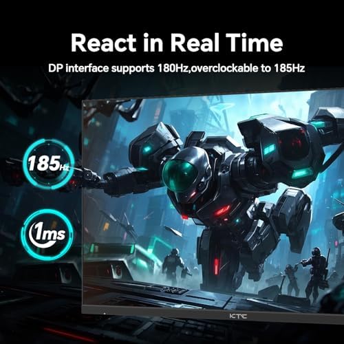KTC 24 inch QHD 180Hz Gaming Monitor, Fast IPS 1440p, H24T7 - Image 2