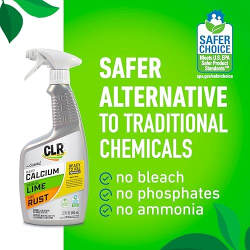 CLR Brands Calcium Lime & Rust Remover 22 oz. Spray Bottle, - Image 3