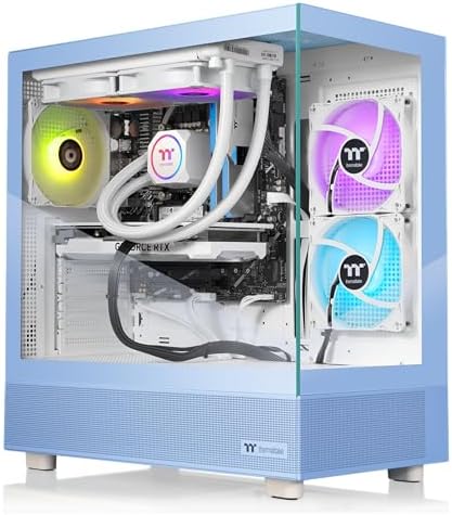 Thermaltake LCGS View 7870H-270 Gaming Desktop (AMD Ryzen™ 7 7800X3D, ToughRam 32GB DDR5 6000MT/s RGB Memory, NVIDIA® GeForce RTX™ 5070, 1TB NVMe M.2, WiFi, Windows 11) V27H-B850-570-LCS by Unknown