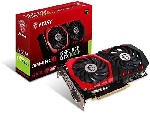 msi Computer Video Graphic Cards GeForce GTX 1050 TI Gaming X 4G, 4GB by Unknown