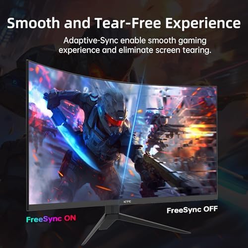 KTC 32 Inch 240Hz Curved Gaming Monitor, FHD 1500R HDR PC Monitor, H32S17F - Image 3